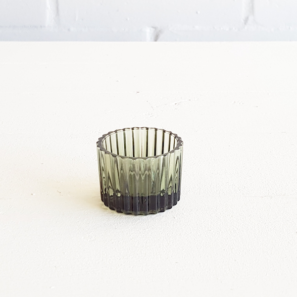 Cut Tea-light Votive - Green
